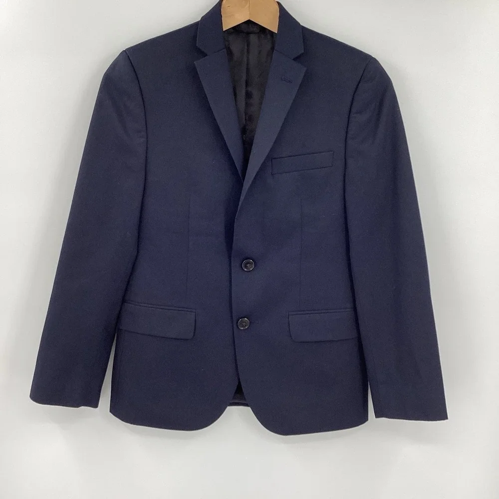 LAUREN RALPH LAUREN Boys Navy Blue Sport‎ Coat Suit Blazer 14R